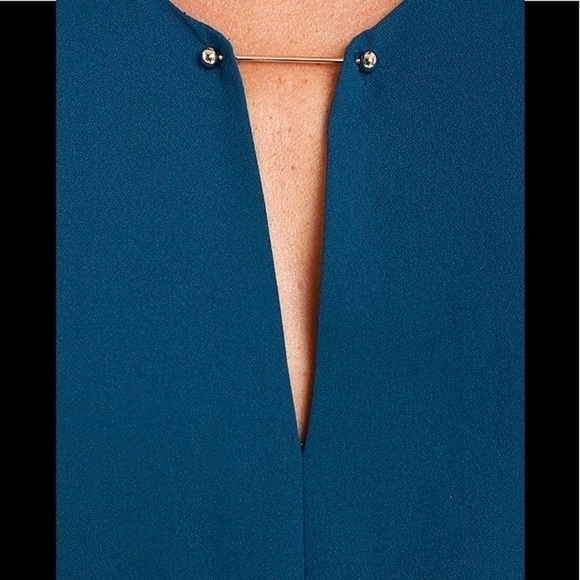 Lulus Near or Bar Teal Blue Shift Dress - Picture 6 of 11